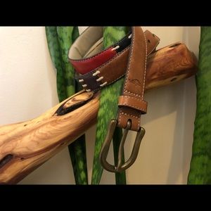 Vintage Dockers Leather Multicolor Belt